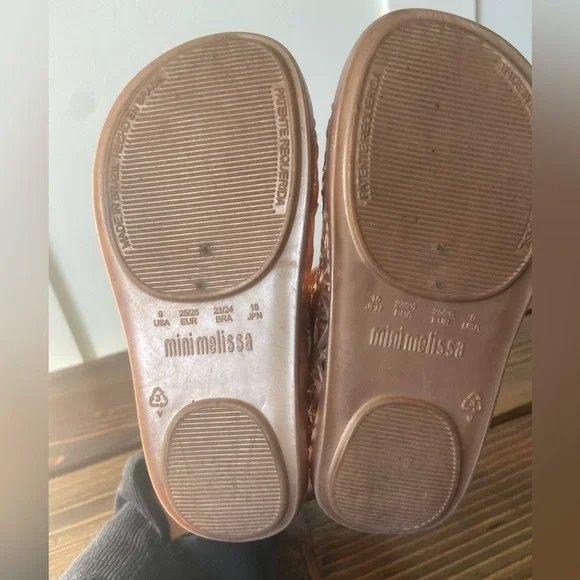 Mini Melissa Gold Campana Shoes Mary Jane - Picture 4 of 4